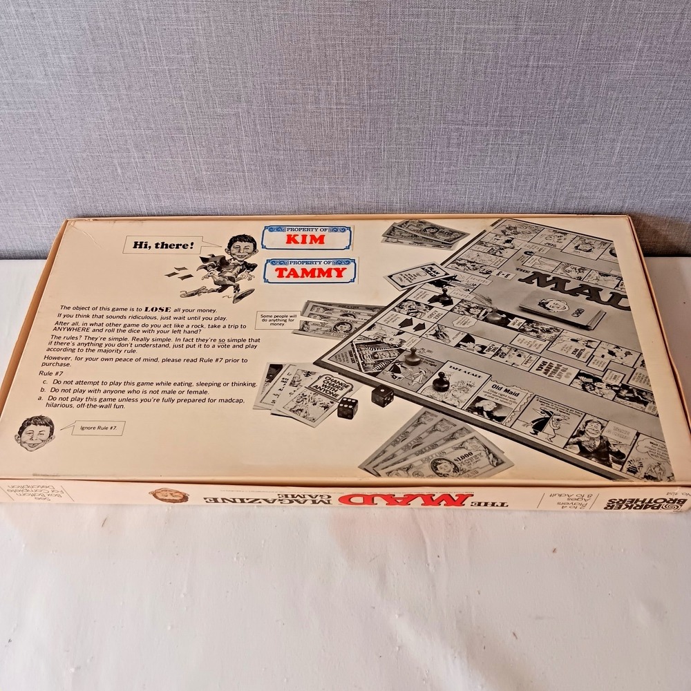 Vintage The Mad Magazine Game Parker Brothers‎ Board Game Complete 70s Toy Funny - Picture 8 of 11